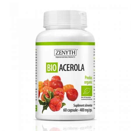 SUPLIMENTE VITAMINE ȘI MINERALE - ZENYTH BIO ACEROLA 400 MG 60 CPS