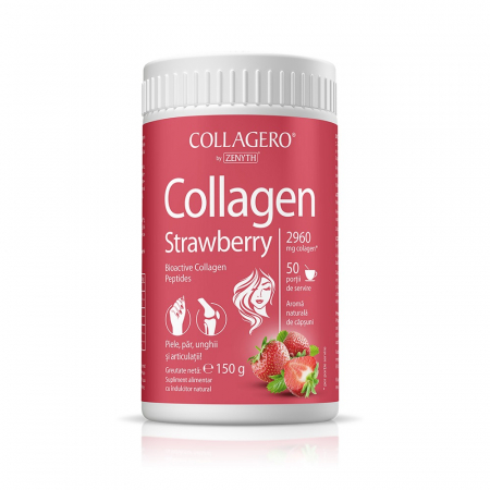 SUPLIMENTE ARTICULATII ANTIINFLAMATOARE - ZENYTH COLLAGEN STRAWBERRY 150G