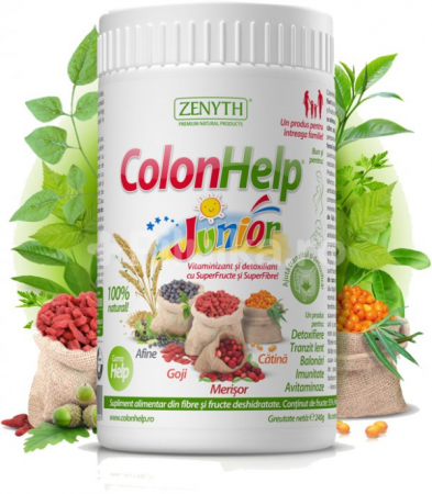 SUPLIMENTE STOMAC- DIGESTIE- COLON - ZENYTH COLON HELP JR 240G