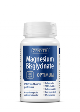 SUPLIMENTE VITAMINE ȘI MINERALE - ZENYTH MAGNESIUM BISGLYCINATE OPTIMUM 60 CPS