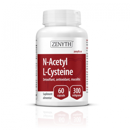 SUPLIMENTE ANTIOXIDANȚI-ANTITUMORAL - ZENYTH N ACETYL L-CYSTEINE 300 MG 60 CPS