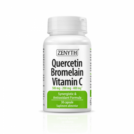 SUPLIMENTE IMUNITATE - ZENYTH QUERCETIN BROMELAIN VIT C 30 CPS