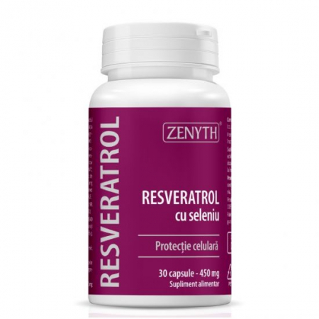 SUPLIMENTE ANTIOXIDANȚI-ANTITUMORAL - ZENYTH RESVERATROL CU SELENIU 30 CPS
