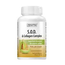 SUPLIMENTE VITAMINE ȘI MINERALE - ZENYTH S.O.D.&COLLAGEN COMPLEX 80 CPS
