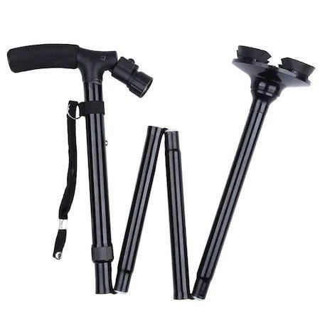 Bastoane - Baston pliabil din aluminiu cu lanterna CMG-9274L