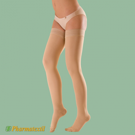 • Ciorapi Medicali Compresivi - Ciorapi Compresivi Medicali pana la Coapsa, 15-21mmHg, fara varf