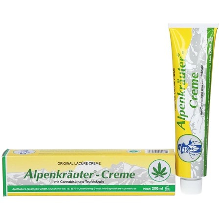 Produse - Crema cu Ulei de Canabis si Gheara Diavolului Alpenkrauter, fara parabeni, 200 ml