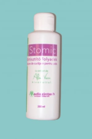 • Ingrijirea Stomelor - Stomic, Solutie Stom-L pentru Curatarea Pielii in Zona Stomei, 200ml, cu Aloe Vera