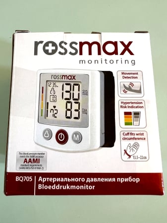 • Aparate pentru Monitorizare și Diagnostic - Tensiometru Automat Rossmax BQ705 de Încheietură, Monitorizare Tensiune cu Acuratețe Ridicată