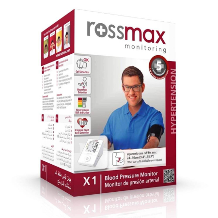 • Aparate pentru Monitorizare și Diagnostic - Tensiometru digital automat Rossmax, pentru brat - X1, adaptor cadou
