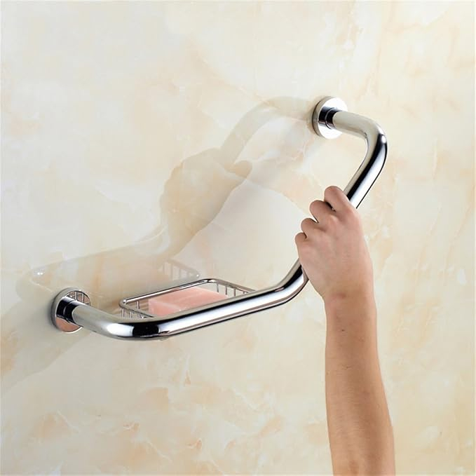 Bara de sustinere pentru baie, cu savoniera, din alama sanitara, 47 cm [1]