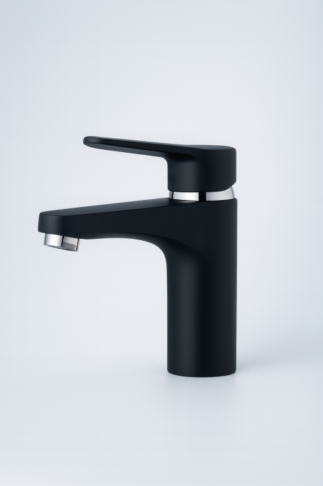 Baterie lavoar monocomandă finisaj negru mat - Italomix 2556 [2]