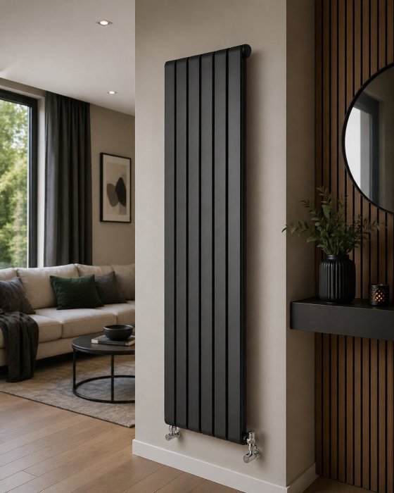 Calorifer din otel gri antracit, montaj orizontal sau vertical 1600x340  RDR01 [2]