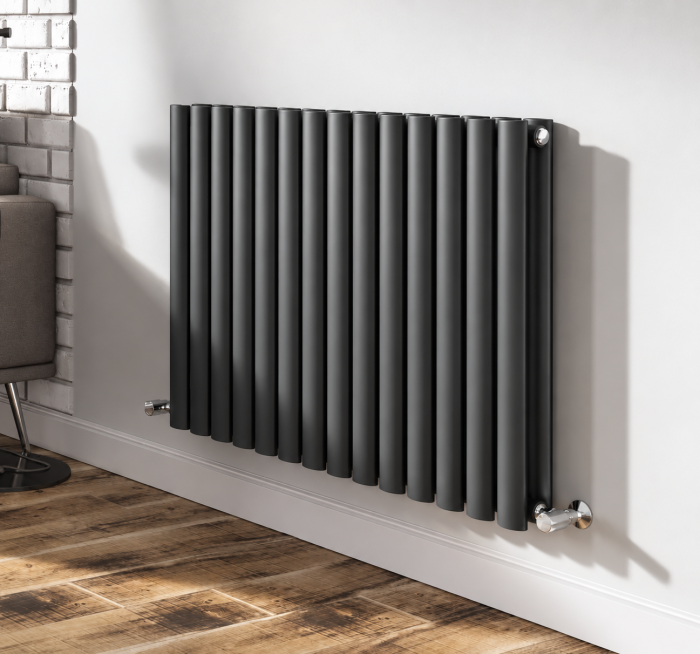 Calorifer din oțel gri antracit 830×600×85mm profil dublu SUN-R10A [4]
