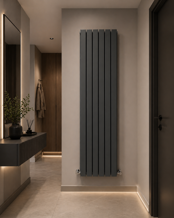 Calorifer otel gri antracit cu profil dublu 1800x452x83mm R25 [2]