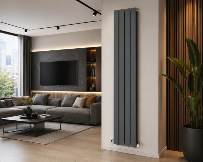 Calorifer otel gri antracit cu profil dublu 1800x300x83mm SUN-R25 [2]