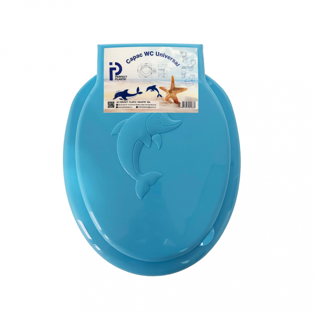 Capac wc universal, plastic, model delfin [2]