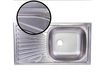 Chiuveta bucatarie inox anticalcar Doruq 1654, cuva pe dreapta, 76 x 43.5 cm, montaj pe blat [2]