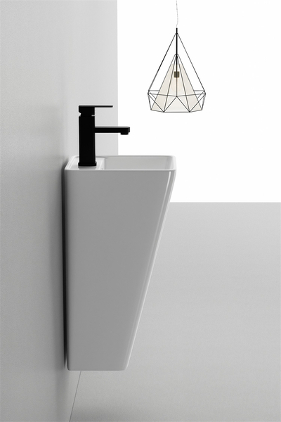 Lavoar suspendat, alb lucios, ceramica sanitara, 36 x 33 x 60 cm, gaura baterie P111 [2]