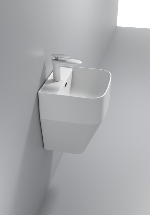 Lavoar suspendat, ceramică sanitară, finisaj alb 40 x 39 x 45 cm - P133 [3]