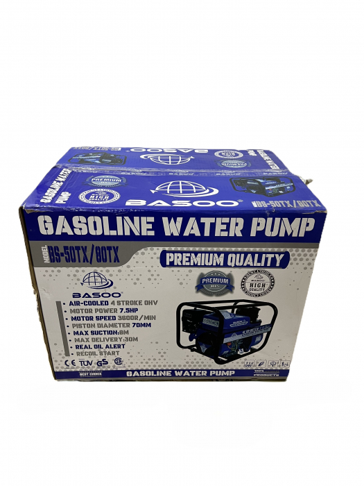 Motopompa Apa, 3 toli pe benzina, motor in 4 timpi, 7.5 CP [3]