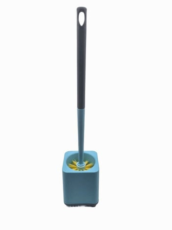 Perie pentru toaleta, cu bol, din plastic, albastru [1]