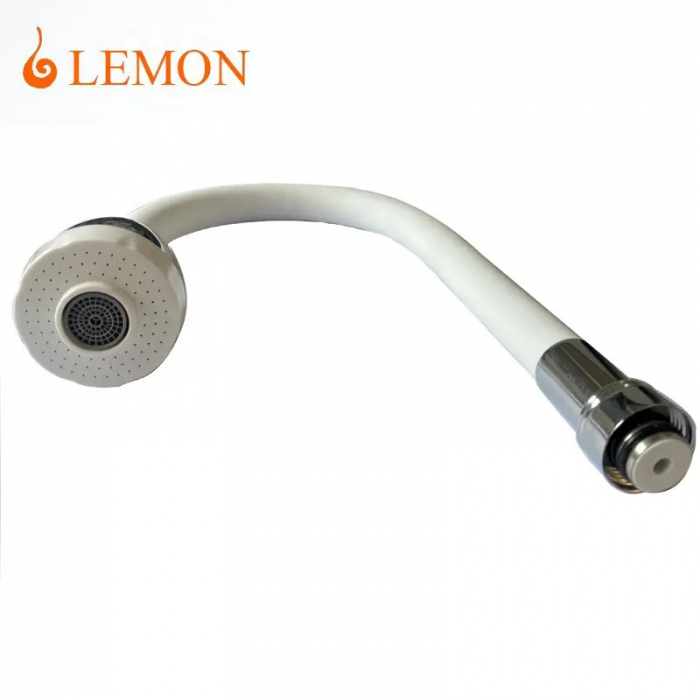 Pipa baterie lebada flexibila, perlator cu 2 functii, silicon, 49 cm [2]