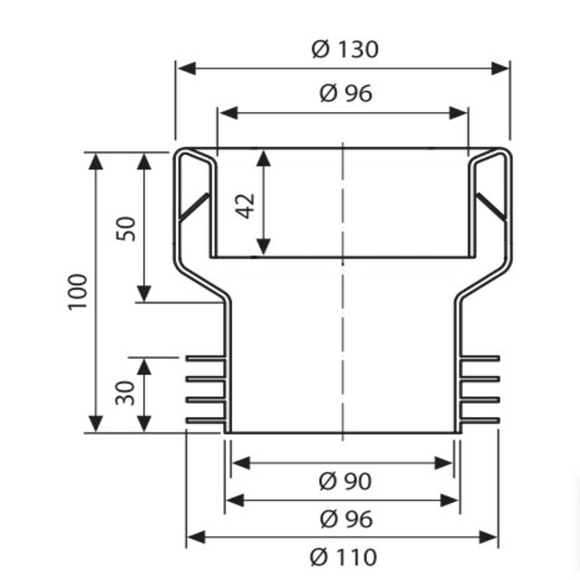 Racord wc concentric 100 -110 mm  Eurociere 1641 [2]