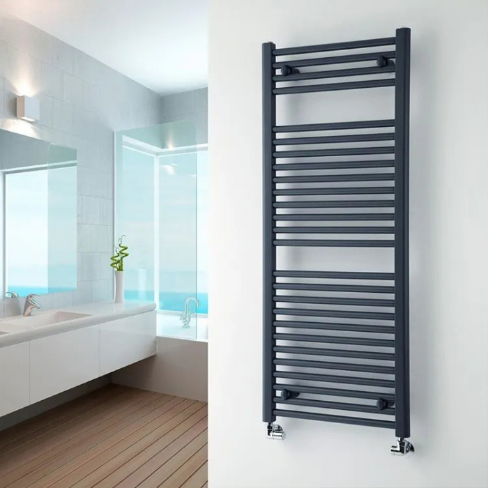 Calorifer baie portprosop din otel, 23 elementi, 50 x 120 cm, curbat, gri antracit ThermaLux SUN-D13 [1]