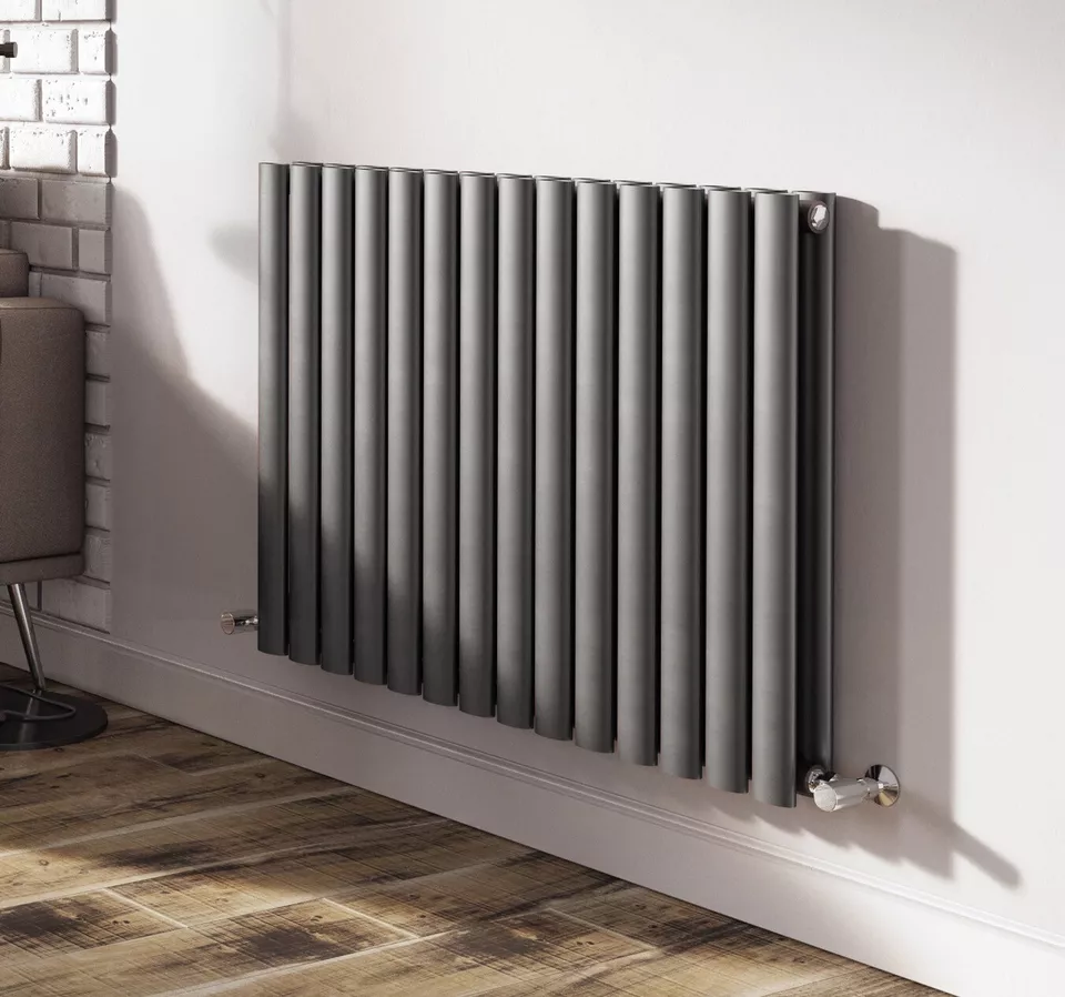 Calorifer din oțel, gri antracit, profil dublu, 83×60×8,5 cm ThermaLux SUN-R10A [1]