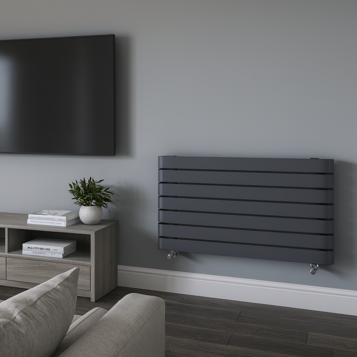 Radiator din otel gri antracit 1200x500 ThermaLux SUN-RTR03 [2]