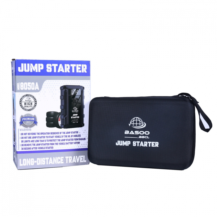 Starter auto cu acumulator 12000mha, 12V, port usb, lanterna + compresor auto, accesorii reparatie pana incluse [3]