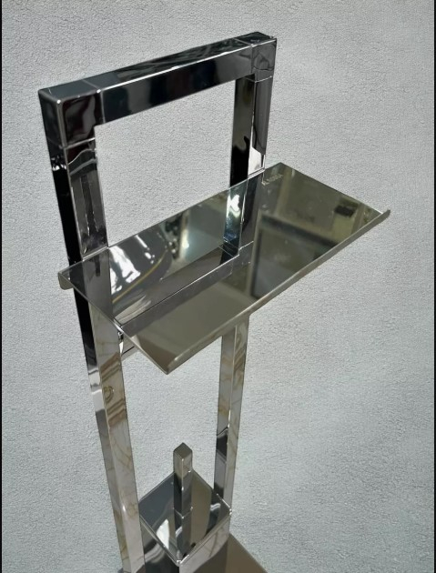 Suport pentru hartie igienica cu perie de toaleta si suport telefon, 3 in 1, inox SUS304, 80 cm SMART [5]
