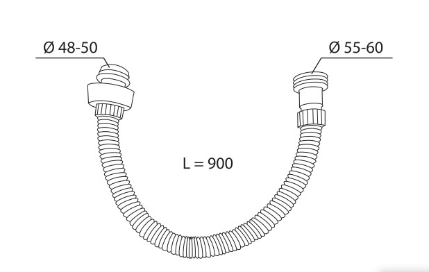 Teava flexibila semiinaltime Ø50 Eurociere 1501FLEX [2]