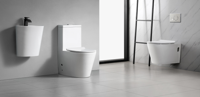 Vas wc suspendat si capac, rimless, ceramica sanitara, alb, 57 x 34 x 34 cm T3203 [3]