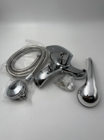 Baterie cadă-duș monocomandă cu set de duș, finisaj cromat - Italomix 2552 [2]