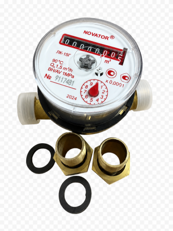 Apometru Novator 1/2" cu racorduri incluse, corp din bronz [1]