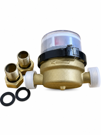Apometru Novator 1/2" cu racorduri incluse, corp din bronz [2]