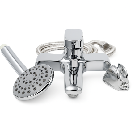 Baterie cadă-duș monocomandă cu set de duș, finisaj cromat - Italomix 2554 [1]