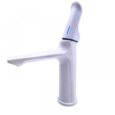 Baterii baie - Baterie lavoar monocomanda, alama, alb mat Minion FL5017