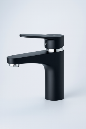Baterii baie - Baterie lavoar monocomandă finisaj negru mat - Italomix 2556