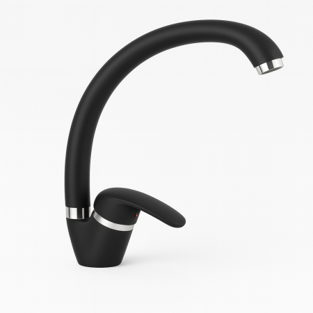 Baterii baie - Baterie monocomandă pentru chiuvetă/bucătărie – finisaj negru mat - Italomix 25511
