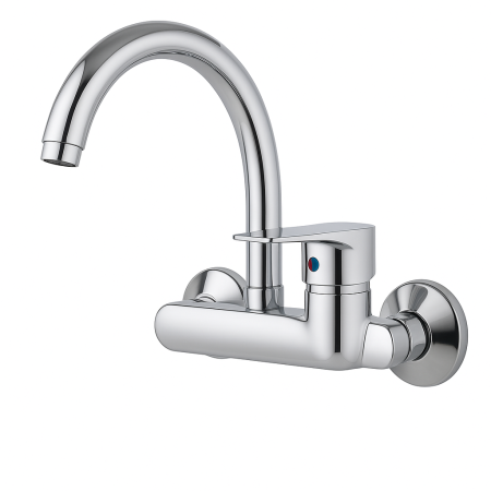 Baterie monocomandă pentru chiuvetă / bucătărie – montaj pe perete - Italomix 2555 [1]