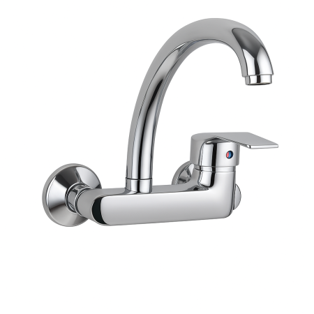 Baterii baie - Baterie monocomandă pentru chiuvetă / bucătărie – montaj pe perete - Italomix 2555