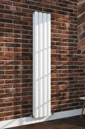Calorifere - Calorifer din otel alb mat cu profil dublu 1800x300x83mm SUN-R25