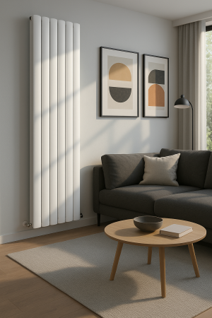 Calorifer din otel alb mat cu profil dublu 1800x452 ThermaLux SUN-R25 [1]