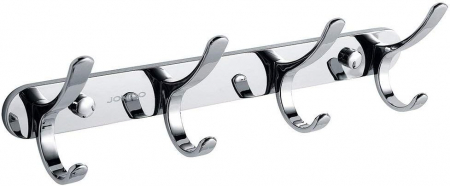 Cuier metalic cu 4 agatatori, lungime 30 cm, inox YG5554 [1]