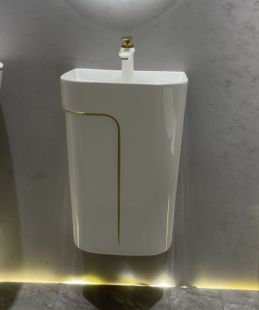 Baie - Lavoar ceramic de perete 41x 34x 62/P130WG
