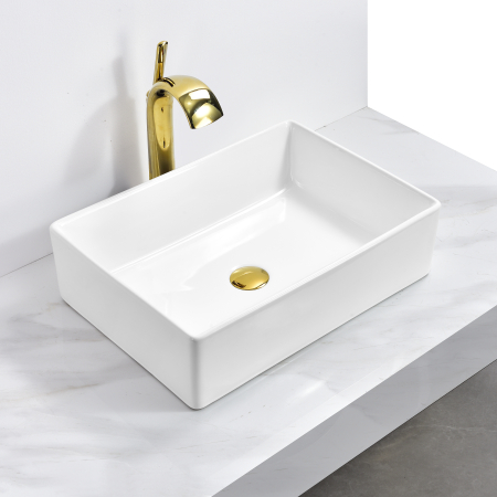 Lavoare - Lavoar pe Blat Alb din Ceramică 60 x 40x 16 cm - 8340big