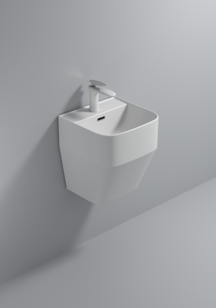 Lavoar suspendat, ceramică sanitară, finisaj alb 40 x 39 x 45 cm - P133 [1]